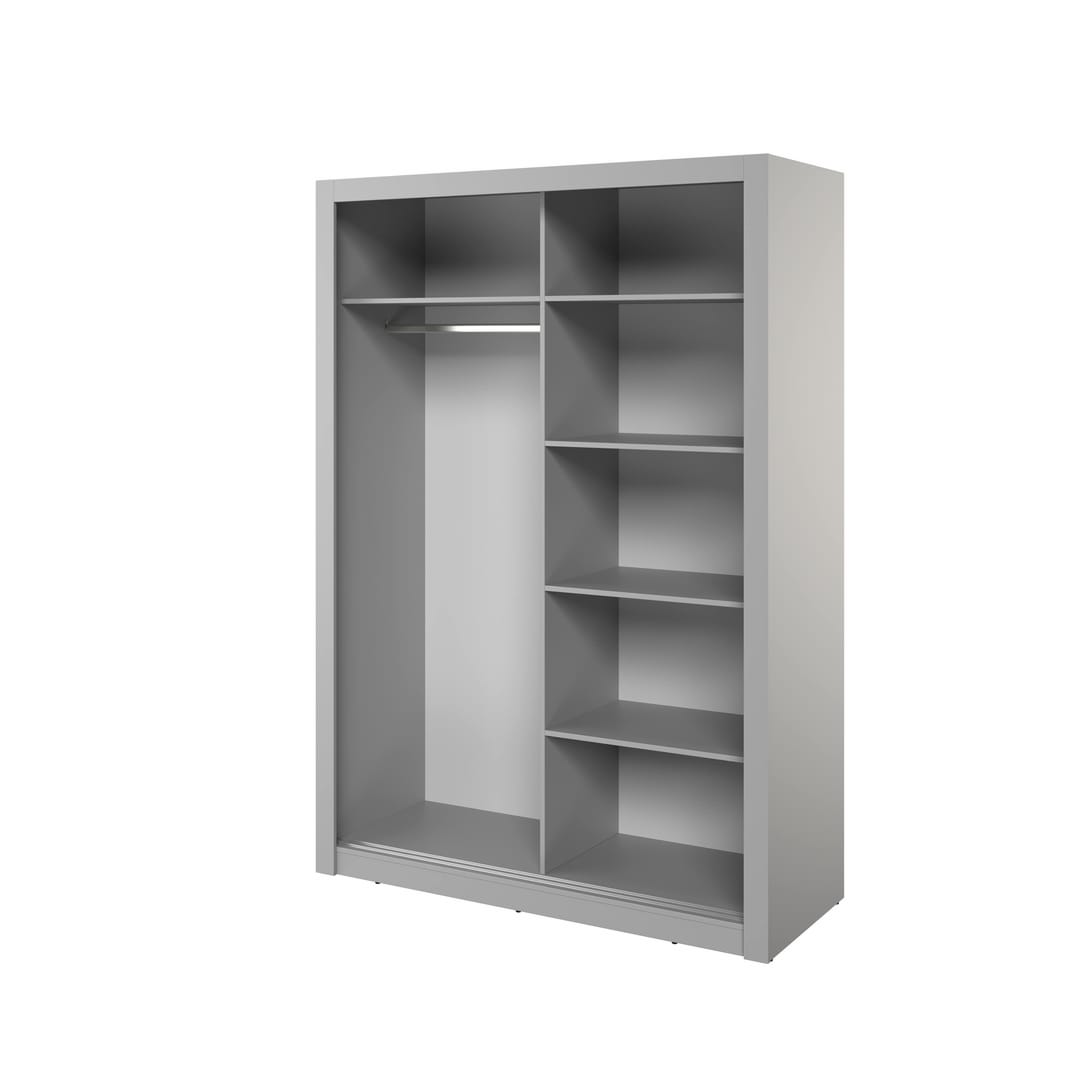 Arti 18 - 2 Sliding Door Wardrobe 150cm - Grey — view 3
