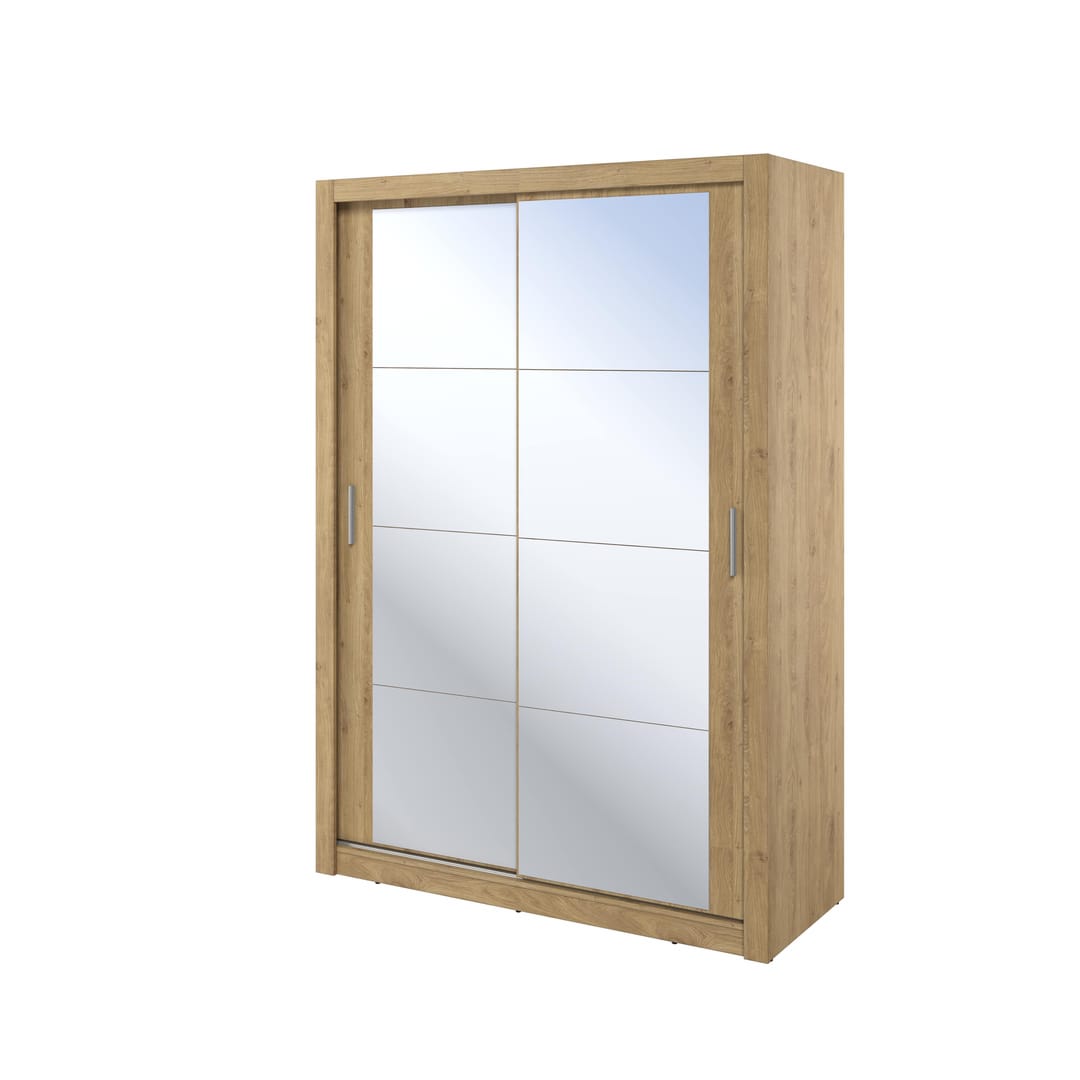 Arti 18 - 2 Sliding Door Wardrobe 150cm - Oak Shetland — view 2