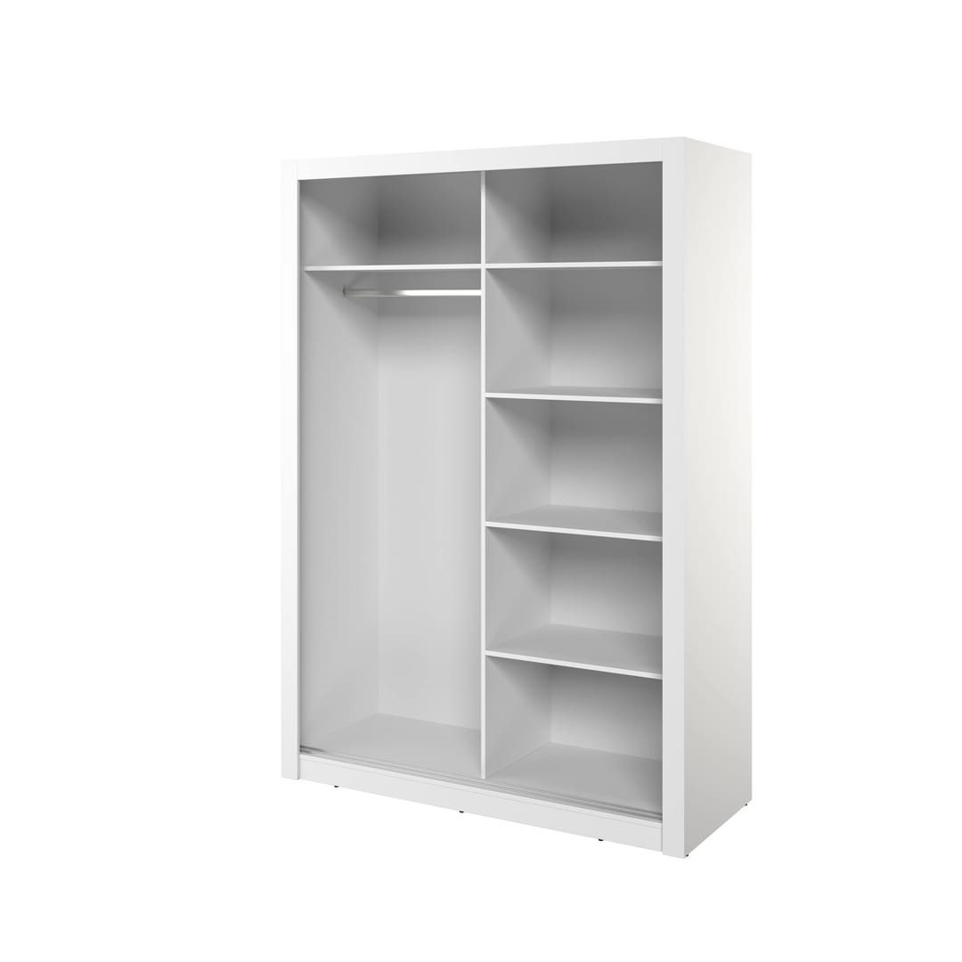 Arti 18 - 2 Sliding Door Wardrobe 150cm - White — view 3