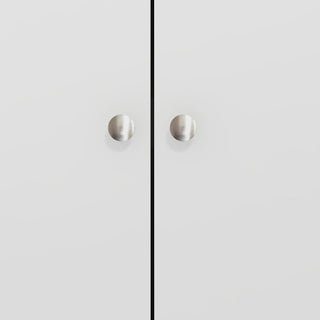 Asmara Wooden Wardrobe With 2 Door 1 Mirrored Drawer In White
