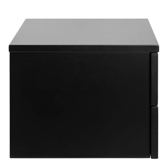 Avignon 37cm 2-Drawer Bedside Table – Black – image 4