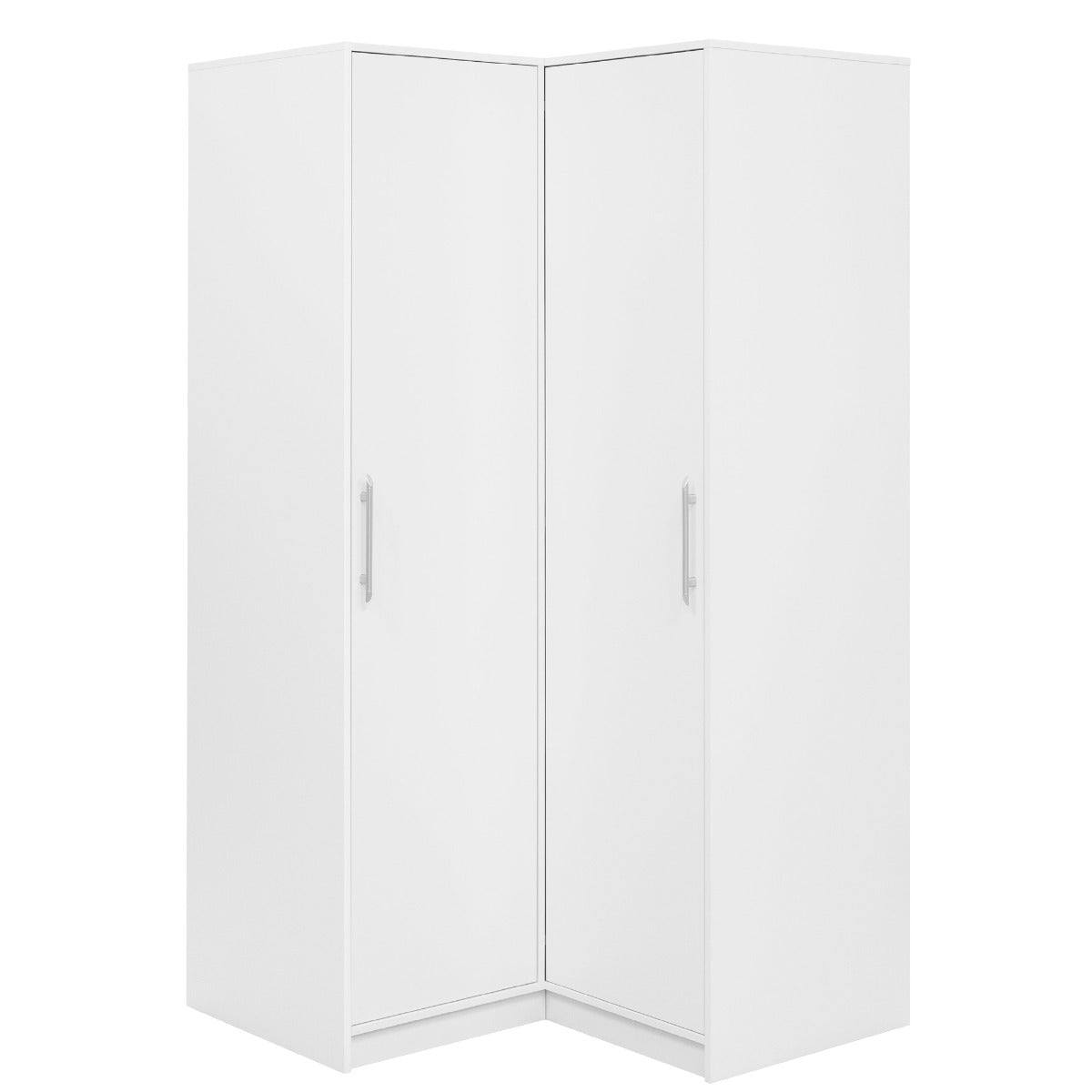 BARNSLEY 2 Door Corner Wardrobe White - 108cm – image 1