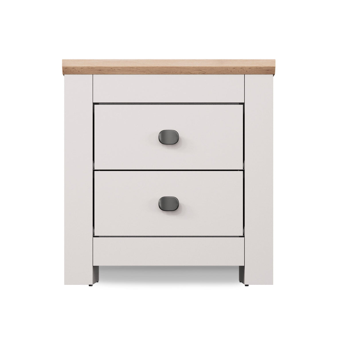 MILANA Bedsite Table with 2 Drawers - Cashmere – image 1