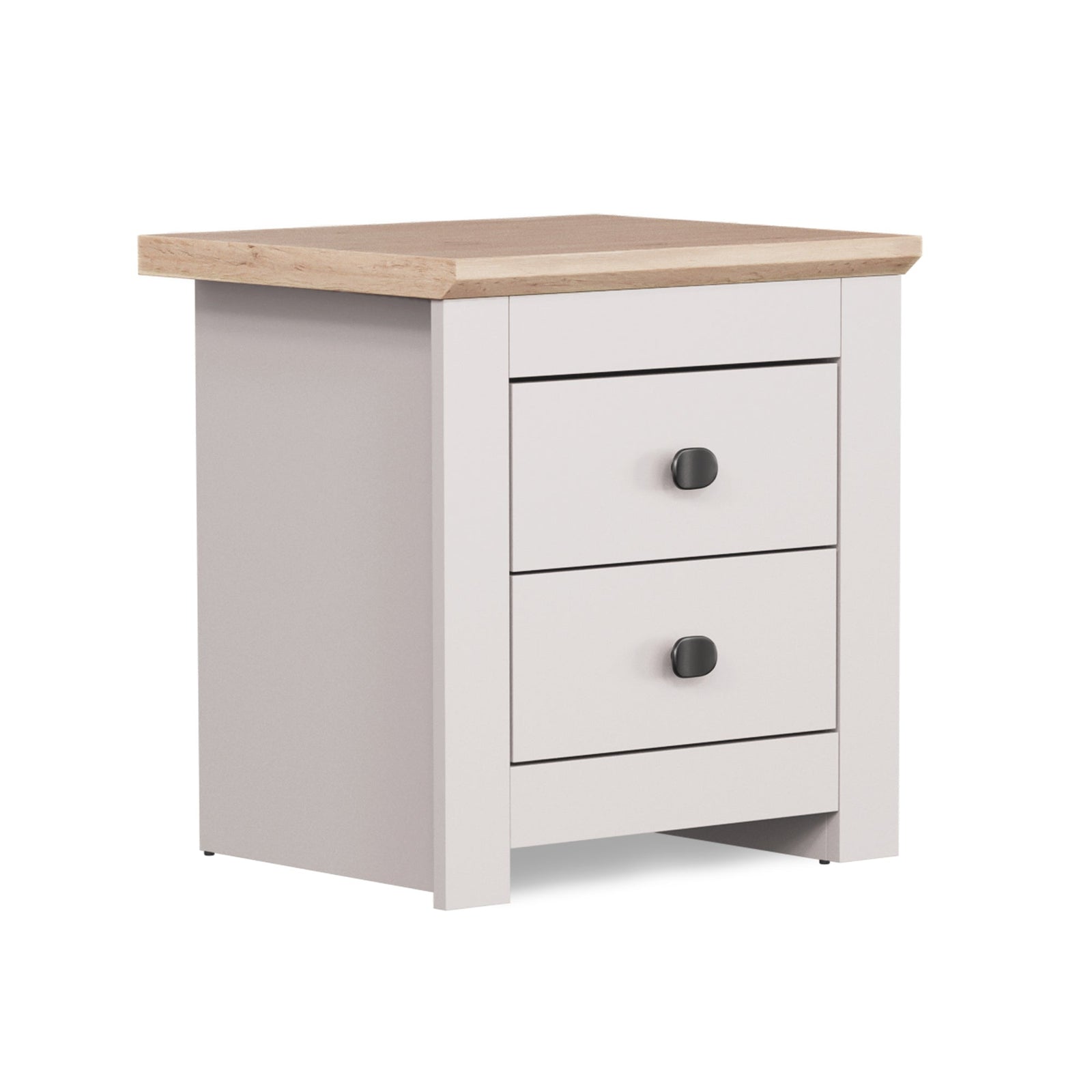 MILANA Bedsite Table with 2 Drawers - Cashmere – image 2