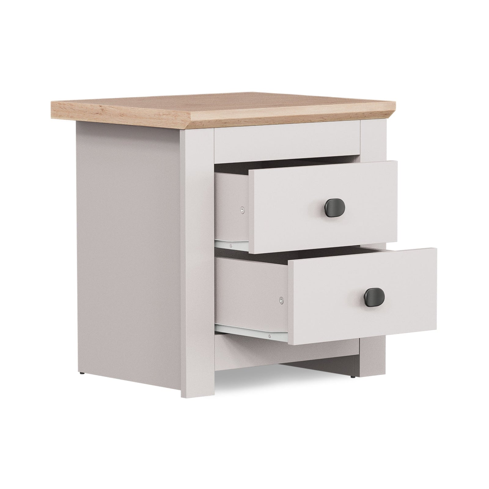 MILANA Bedsite Table with 2 Drawers - Cashmere – image 9