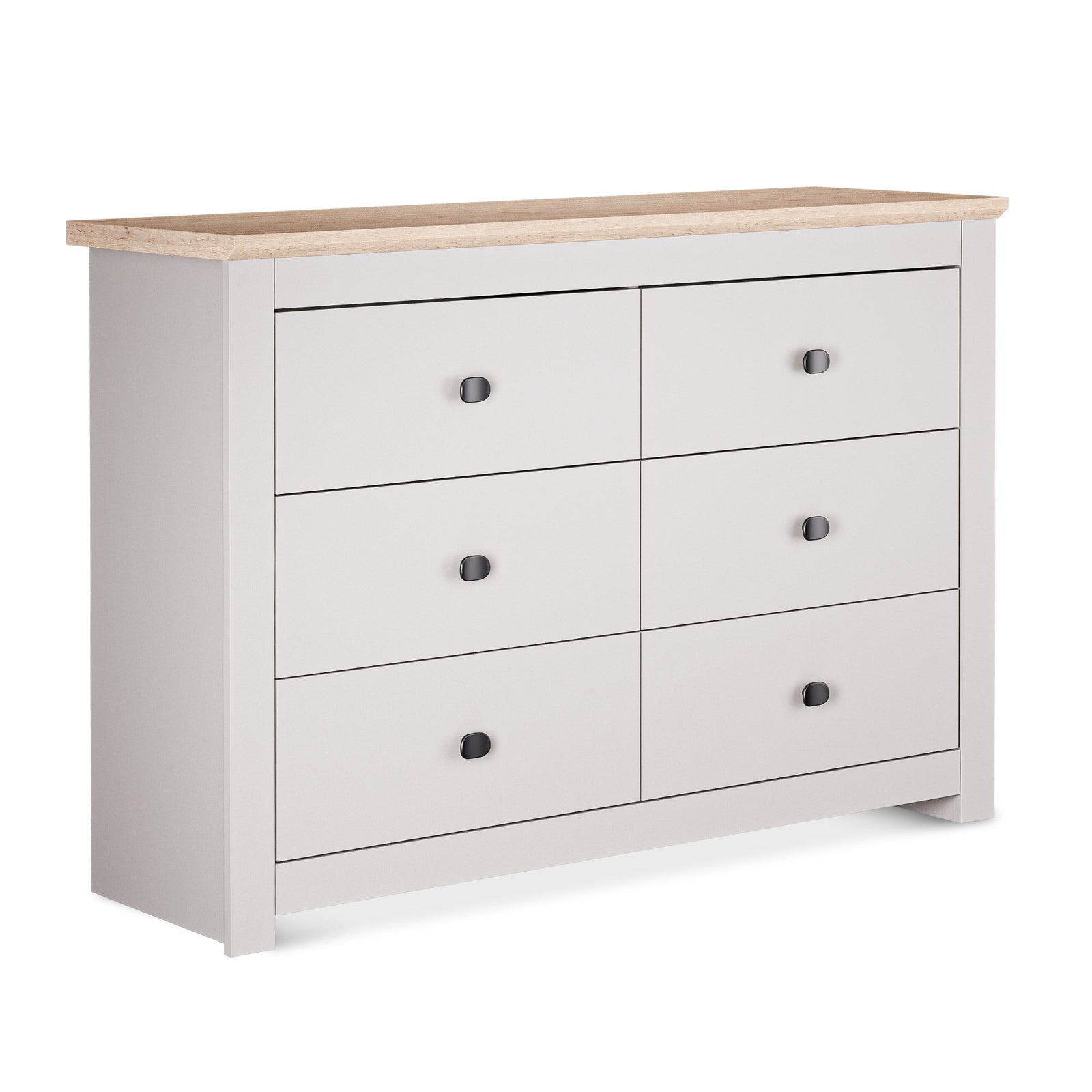MILANA Beige Chest of Drawers - Large-sized, Double, 6 Drawers – image 4
