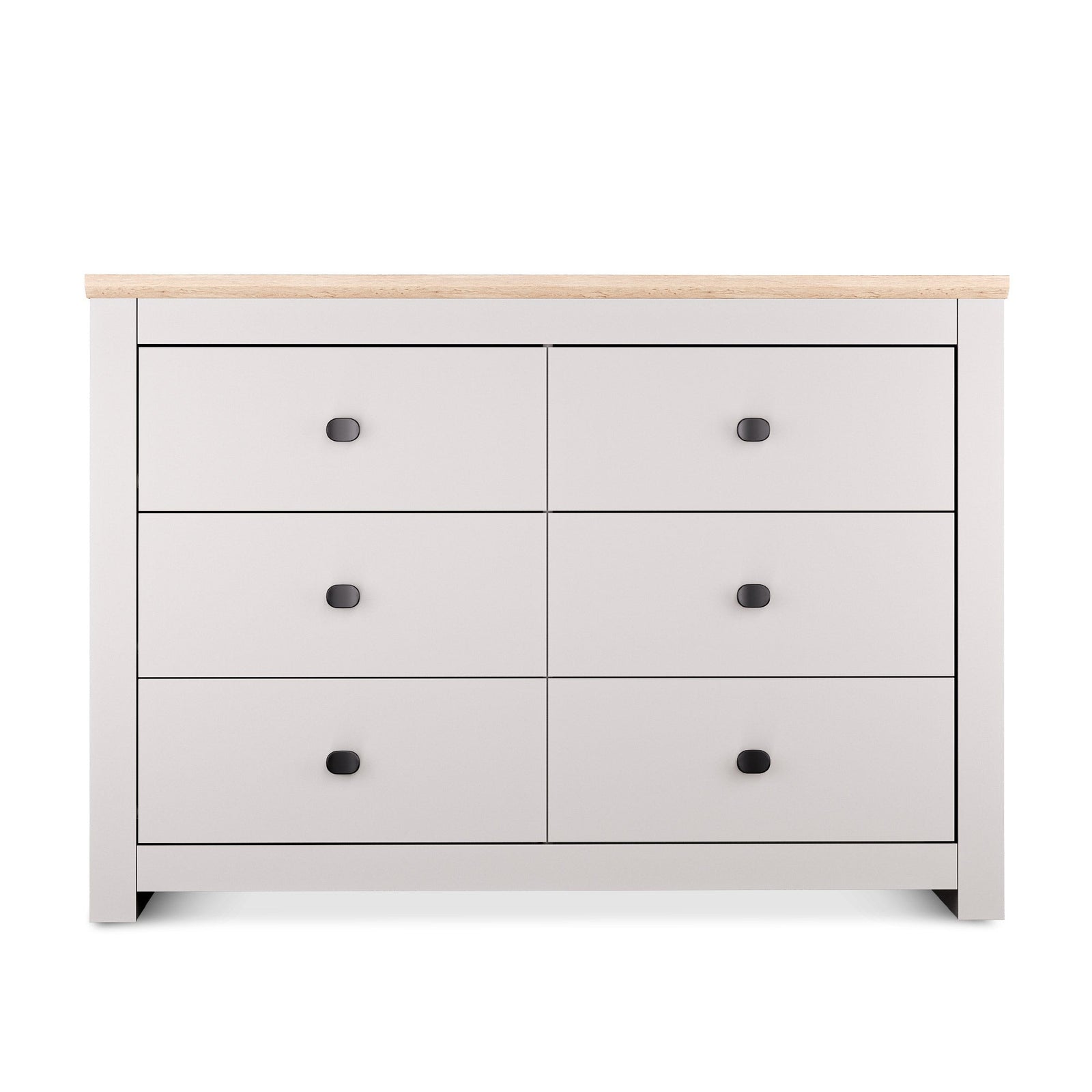 MILANA Beige Chest of Drawers - Large-sized, Double, 6 Drawers – image 3