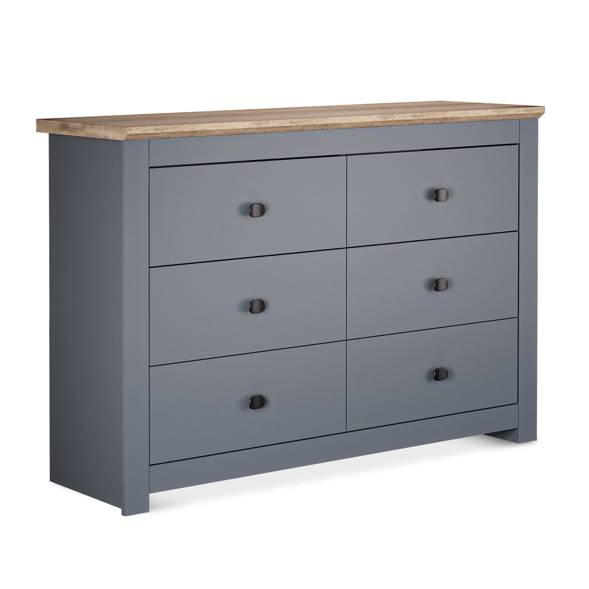 MILANA Grey Chest of Drawers - Large-sized, Double, 6 Drawers – image 3