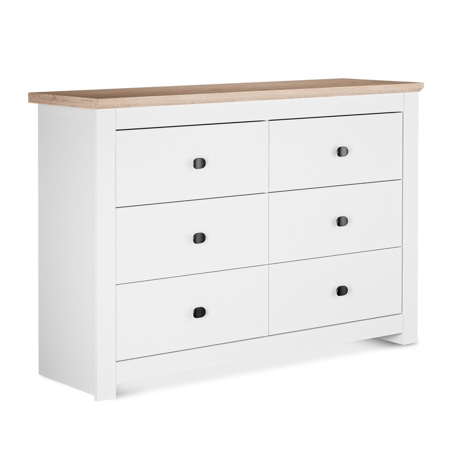 MILANA White Chest of Drawers - Large-sized, Double, 6 Drawers – image 4