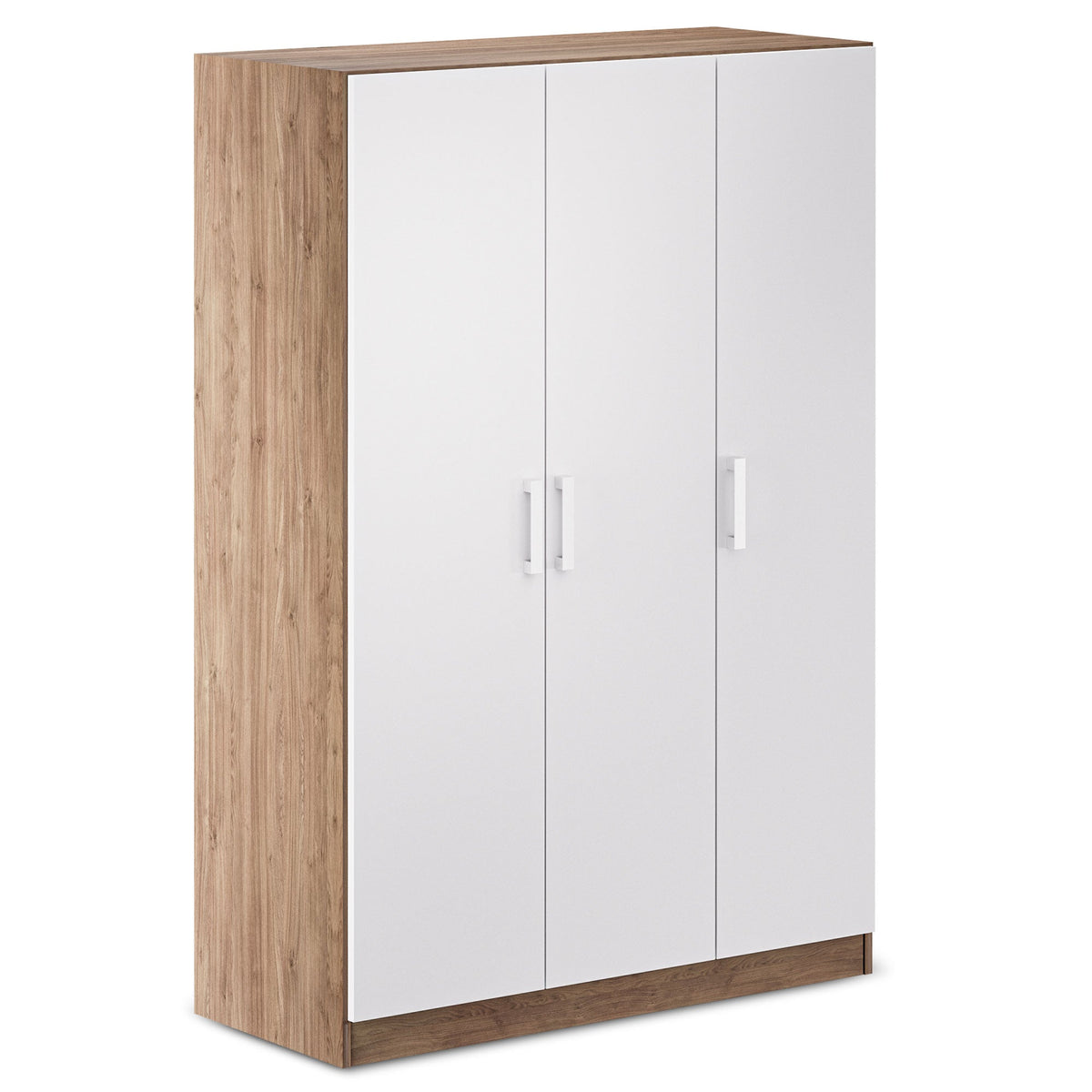 RUSI 3 Door Wardrobe Oak with White - 120cm – image 5