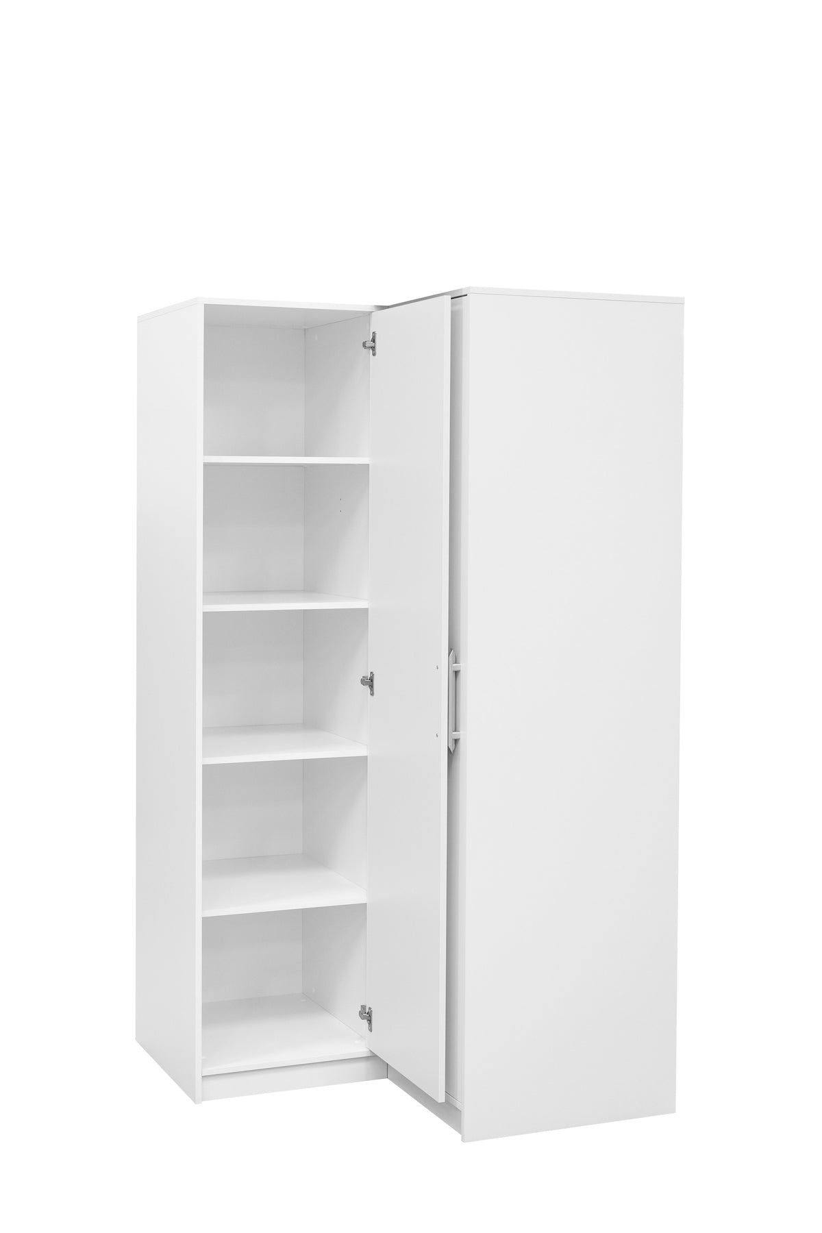 BARNSLEY 2 Door Corner Wardrobe White - 108cm – image 3