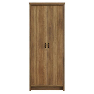 Balcombe Wooden Wardrobe With 2 Doors In Knotty Oak