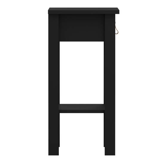 Barcelona 40cm 1-Drawer Bedside Table – Black – image 4