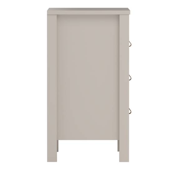 Barcelona 43.8cm 3-Drawer Bedside Table – Cashmere – image 5