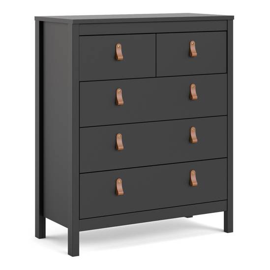 Barcelona 82.1cm 3+2 Drawer Chest – Black – image 1