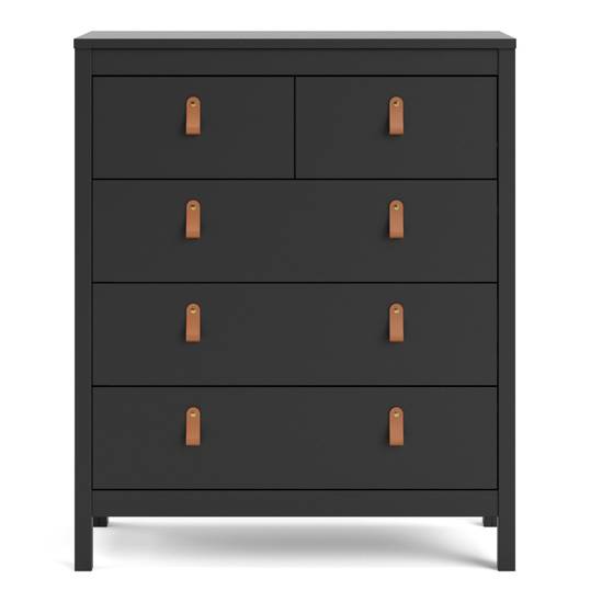 Barcelona 82.1cm 3+2 Drawer Chest – Black – image 2