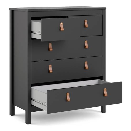 Barcelona 82.1cm 3+2 Drawer Chest – Black – image 4