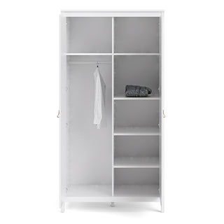 Barcila Wooden Wardrobe With 2 Doors in White