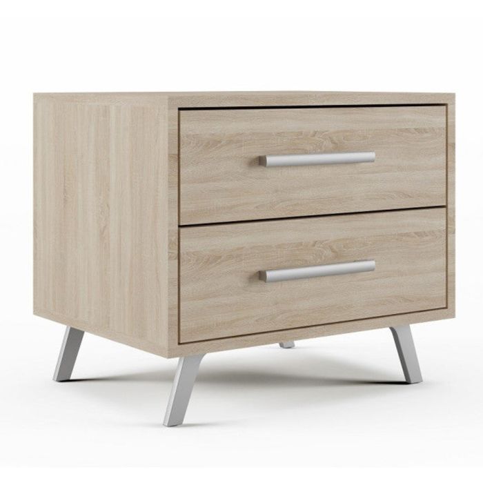Barnsley 53.5cm 2-Drawer Bedside Table product view 1