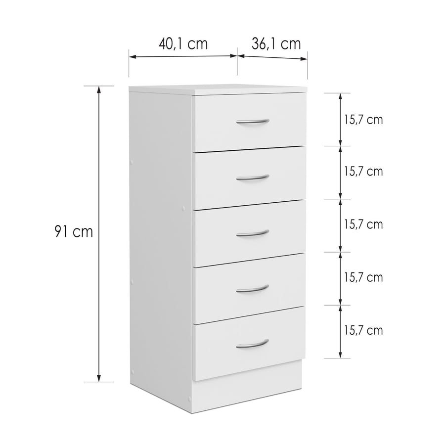 Arvello 40cm Tallboy 5-Drawer Chest product view 4