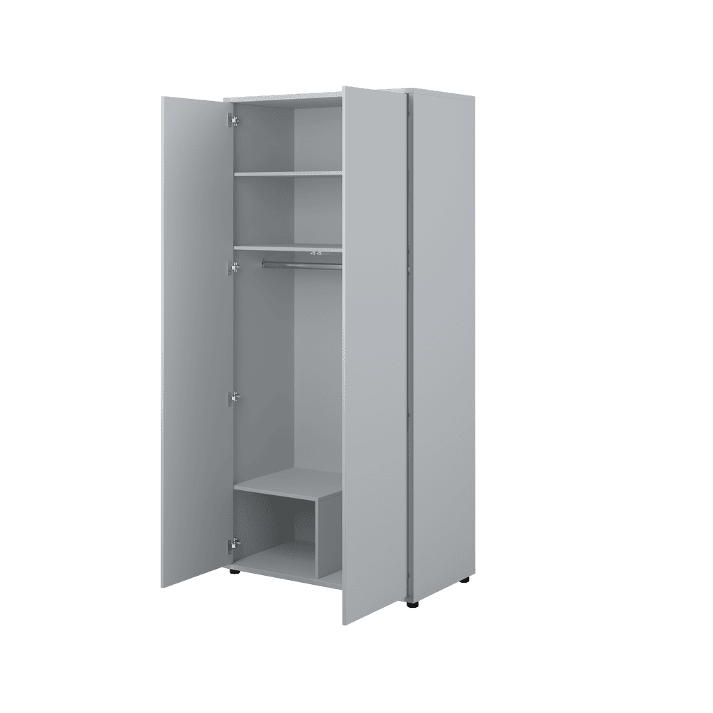 Bed Concept BC-20 Hinged Door Wardrobe 101cm - Grey — view 2