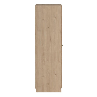 Bensalem Wooden Wardrobe With 2 Doors In Oak