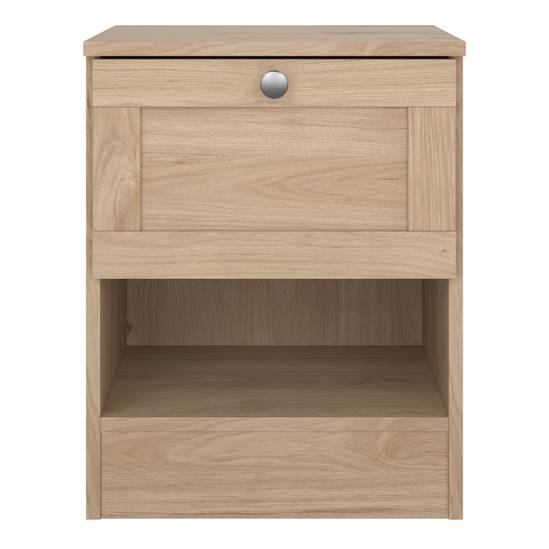 Brande 40.2cm 1-Drawer Nightstand – Light Oak – image 2