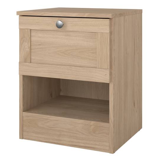 Brande 40.2cm 1-Drawer Nightstand – Light Oak – image 3