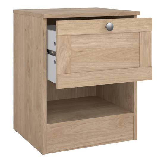 Brande 40.2cm 1-Drawer Nightstand – Light Oak – image 5
