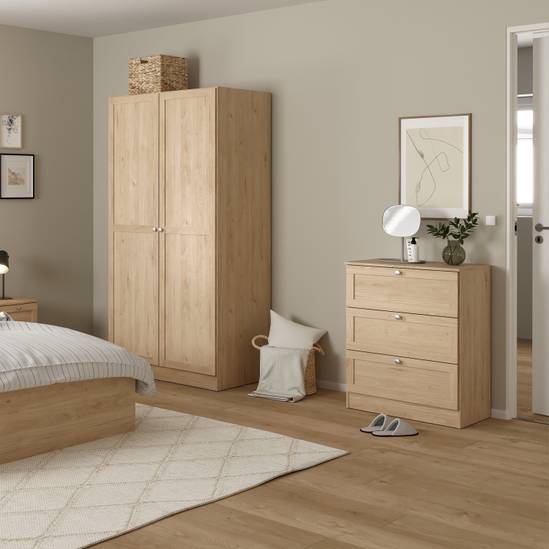 Brande 40.2cm 1-Drawer Nightstand – Light Oak – image 6