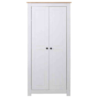 Bury Wooden Wardrobe With 2 Doors In White And Brown
