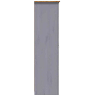 Bury Wooden Wardrobe With 3 Doors In Grey And Brown