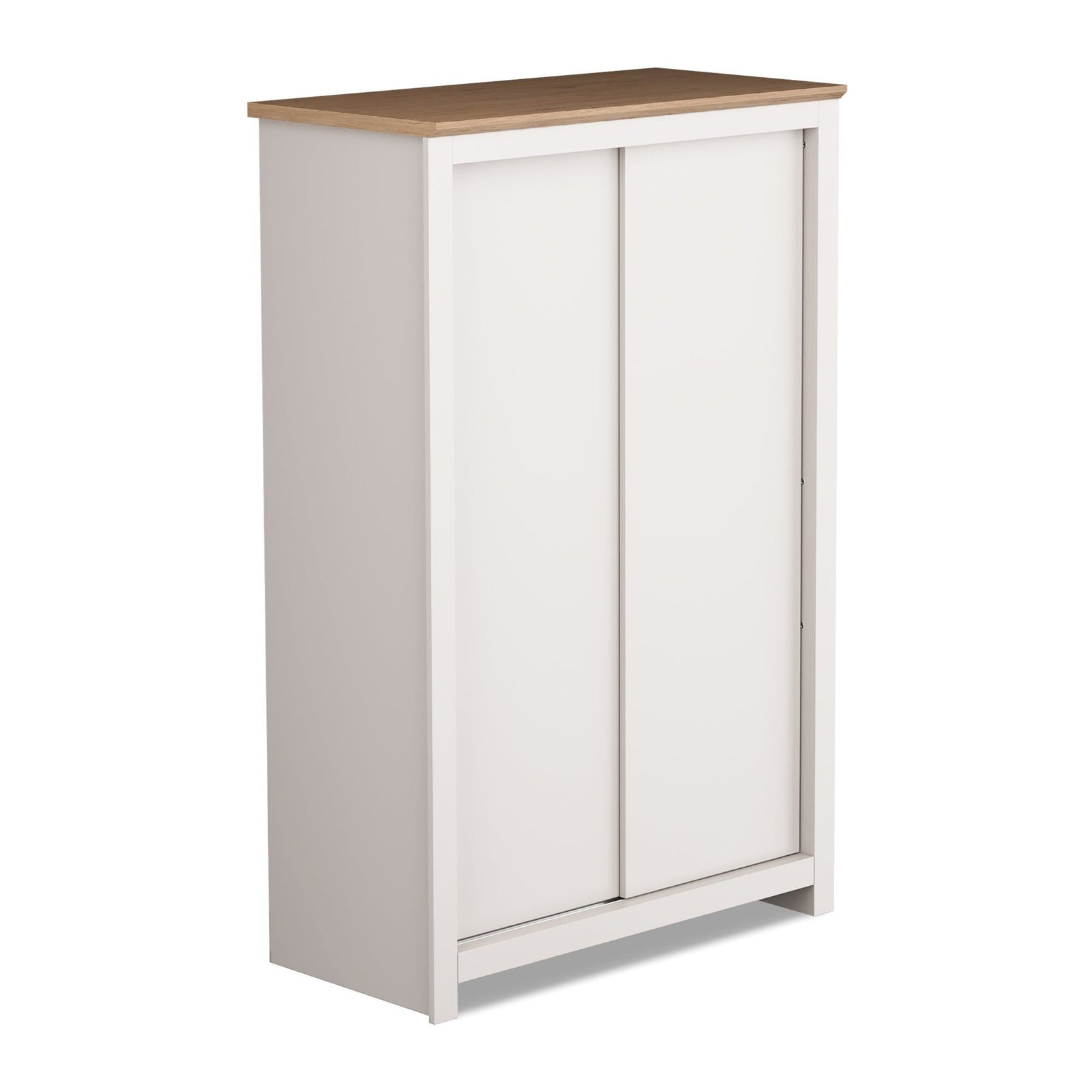 Milana 115cm 2-Door Sliding Wardrobe in Beige – product detail