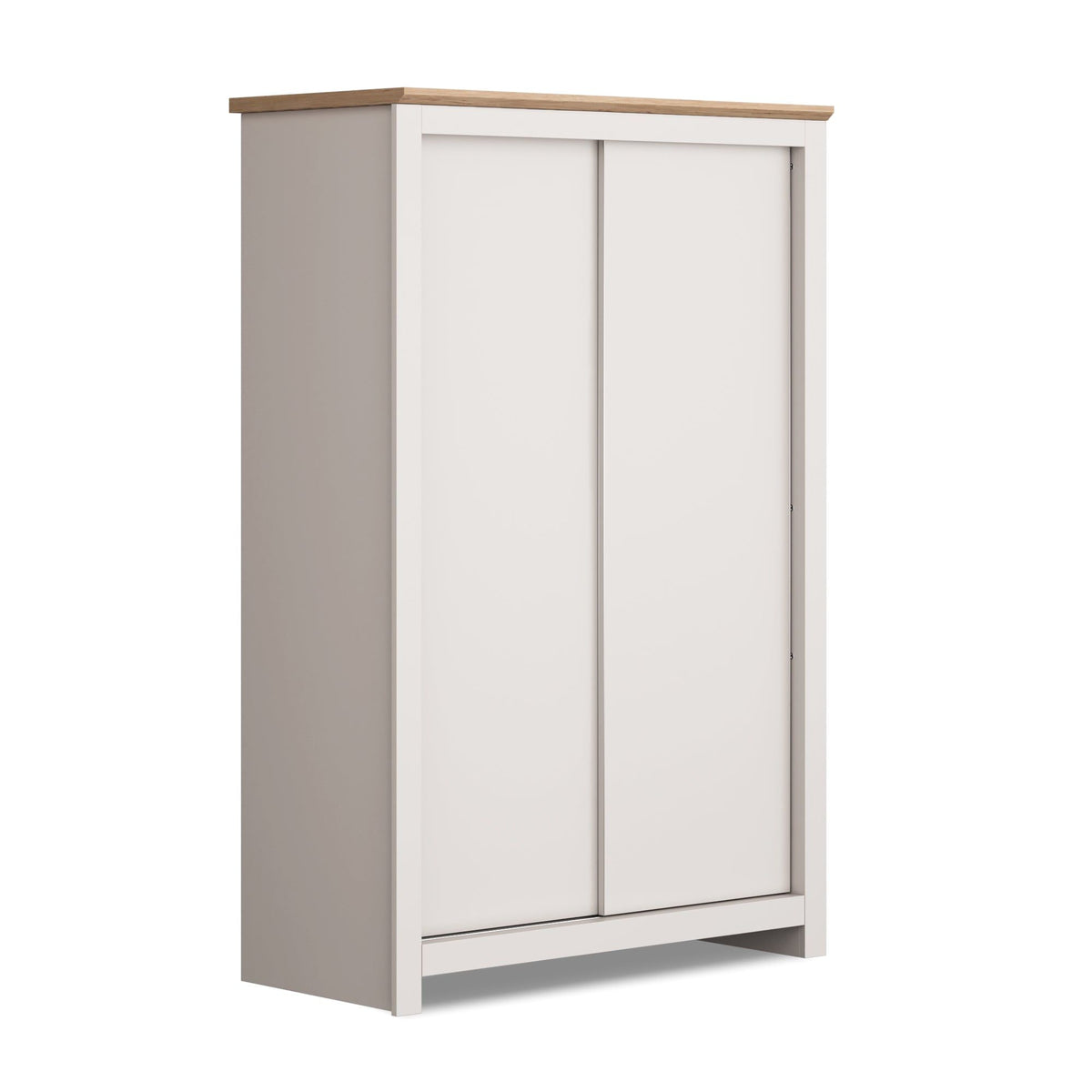 Milana 115cm 2-Door Sliding Wardrobe in Beige – product detail