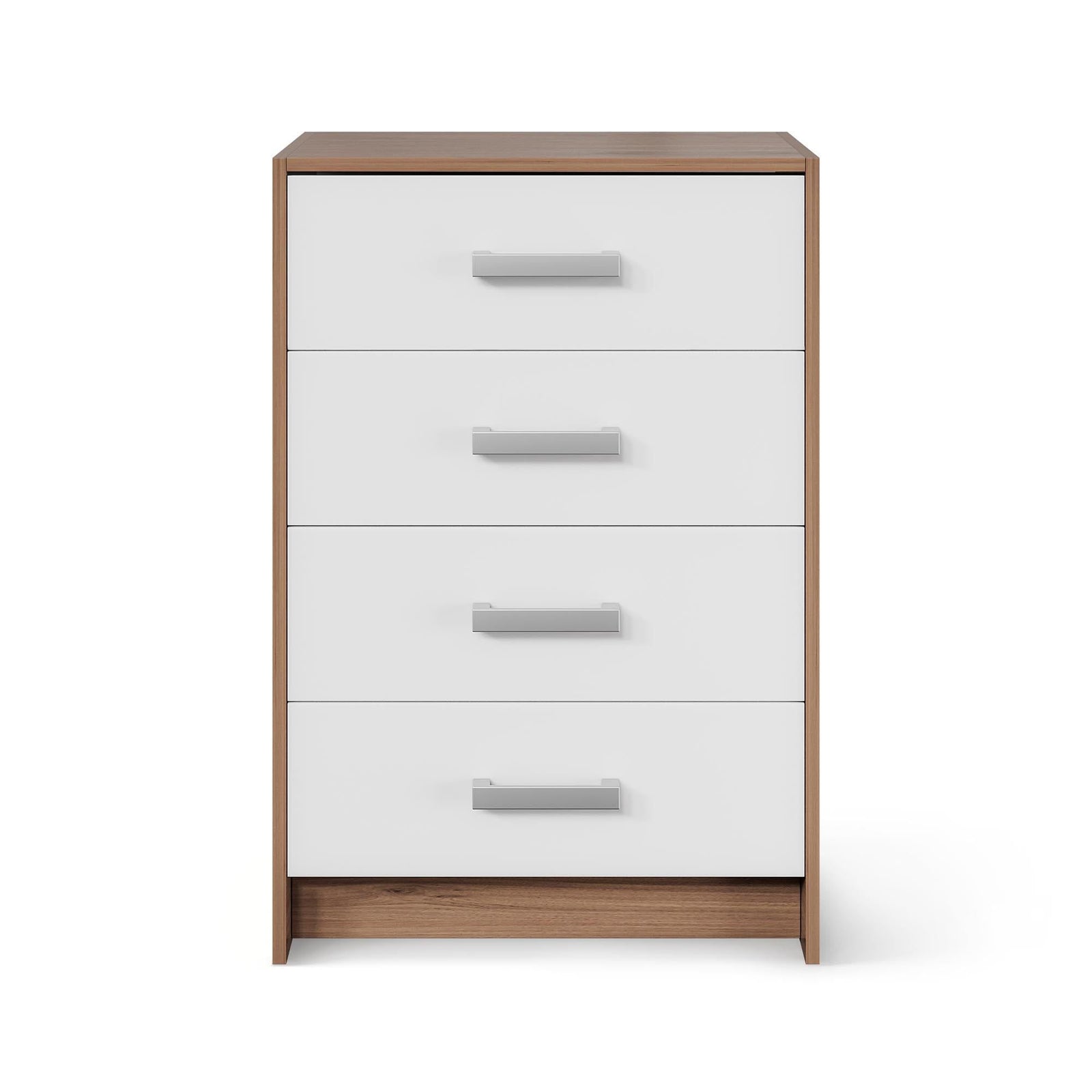 Rusi 60cm Narrow 4-Drawer Chest – Oak & White product view 2