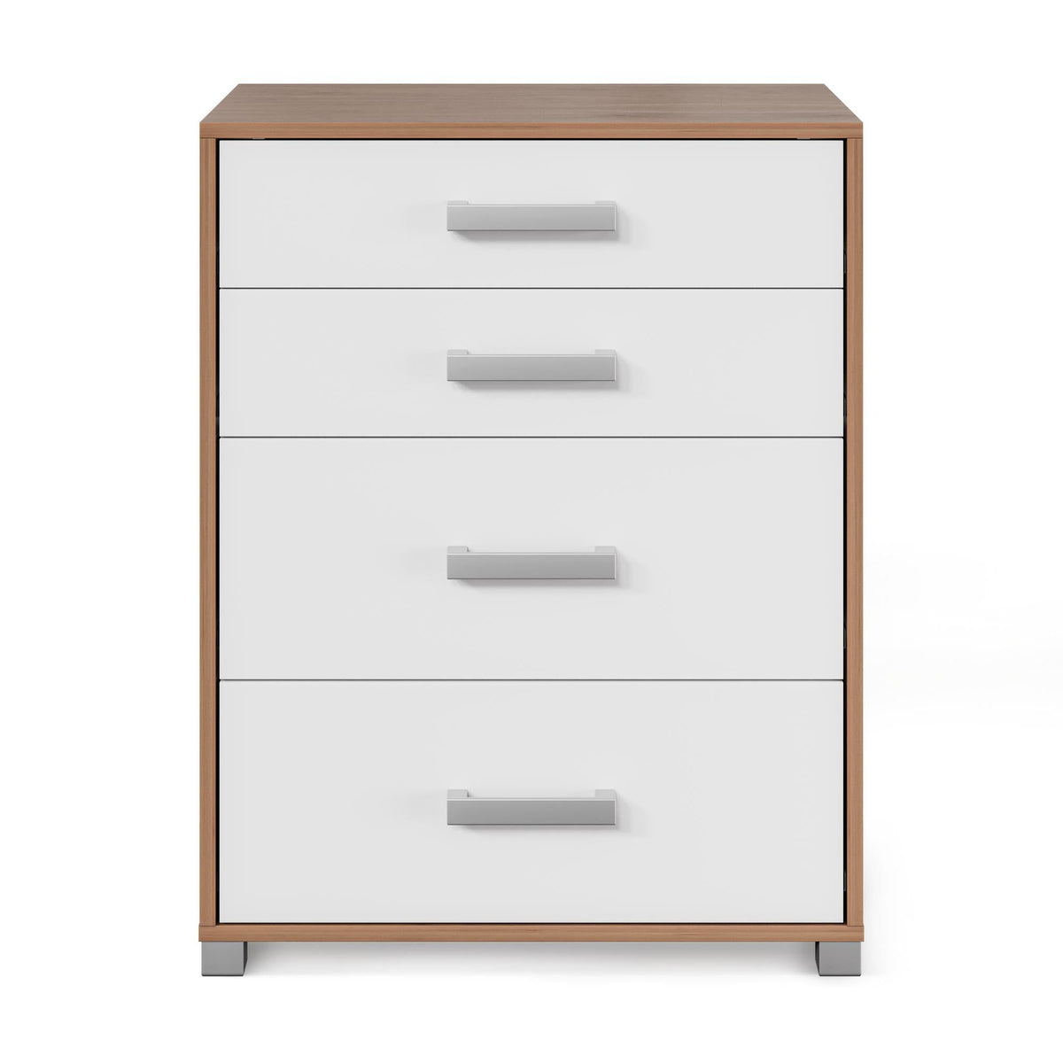 Rusi 63cm 4-Drawer Chest of Drawers – Oak & White product view 2