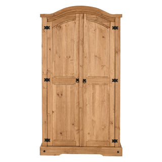 Central Wooden Wardrobe With 2 Doors In Oak