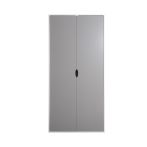 Alton 2 door wardrobe in White & Grey, view 4