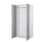 Alton 2 door wardrobe in White & Grey, view 5