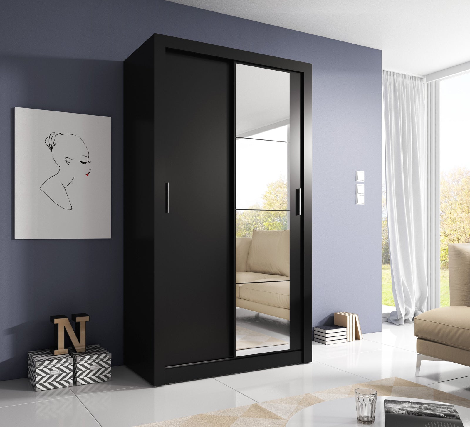 A6 black wardrobe image