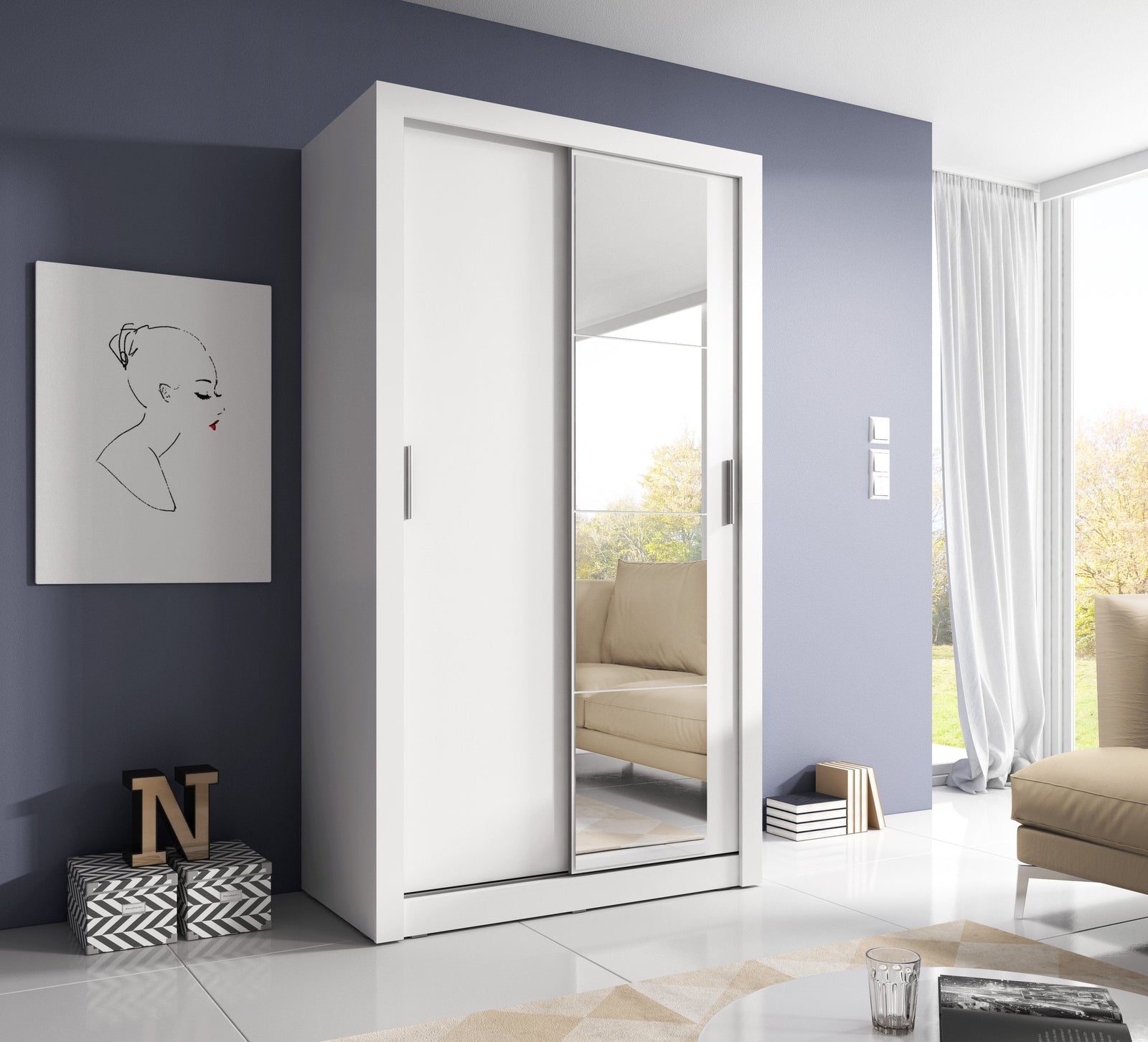 A6 white wardrobe image