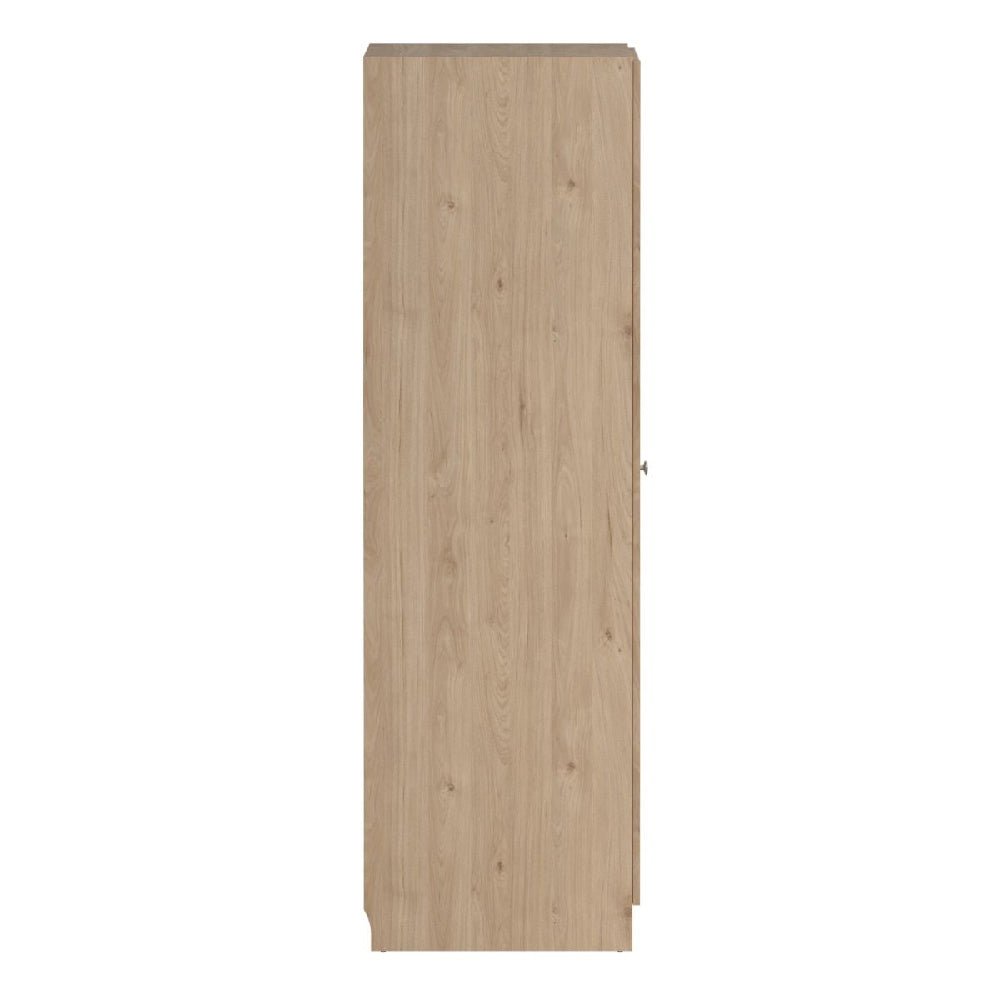 CHOICEWARDROBE 2 door oak wardrobe with subtle wood grain detail