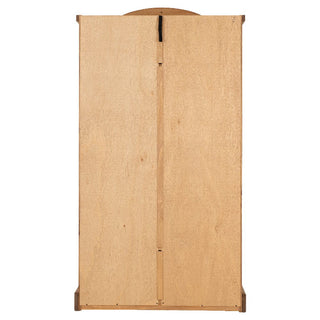 The CHOICEWARDROBE Central 2 Door 1 Drawer Wardrobe features a rustic oak solid wood design with a traditional pine look and black metal hinges, measuring 103cm wide, ideal for classic storage needs.