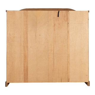 Back panel of ChoiceWardrobe Central 4 Door Wooden Wardrobe highlighting solid frame craftsmanship
