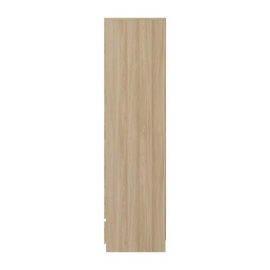 CHOICEWARDROBE Cianna Euro Oak 2 door wardrobe with chevron pattern and drawer detail