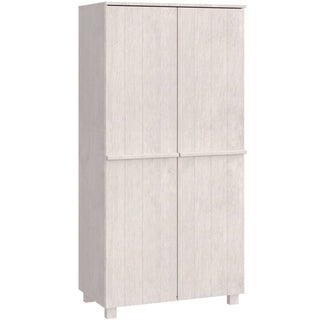 The CHOICEWARDROBE Hull 89cm 2 Door Wooden Wardrobe in white finish offers compact, modern storage with a hanging rail and shelf. Its simple lines and minimal design add an elegant touch to any room.