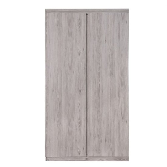 CHOICEWARDROBE Jadiel 2 Door Wardrobe - Grey Oak Finish