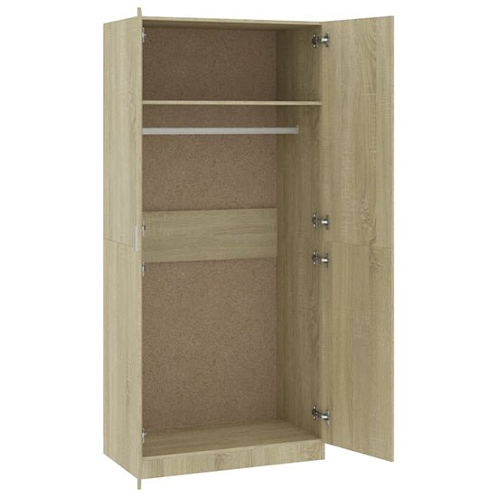 CHOICEWARDROBE Kaylor 2 door wardrobe in Sonoma Oak finish