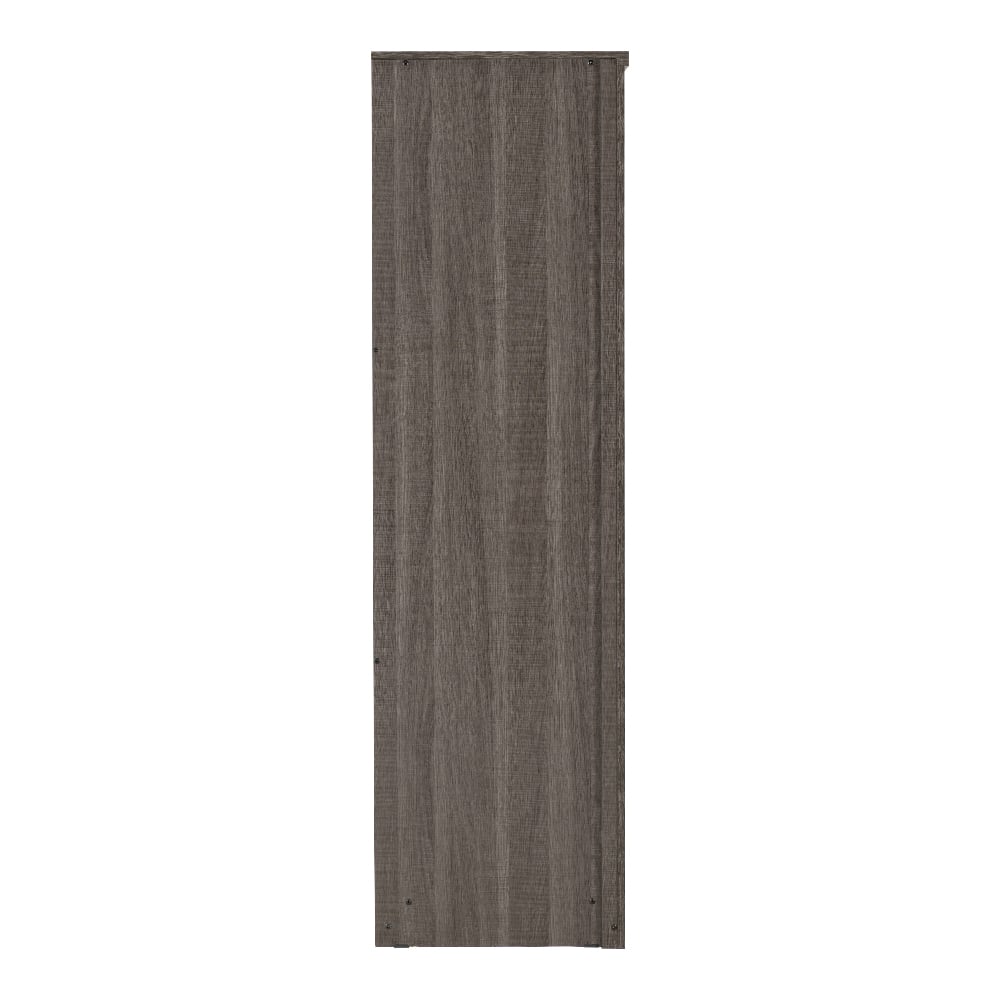 Dark grey wood effect wardrobe panel with subtle vertical grain detail