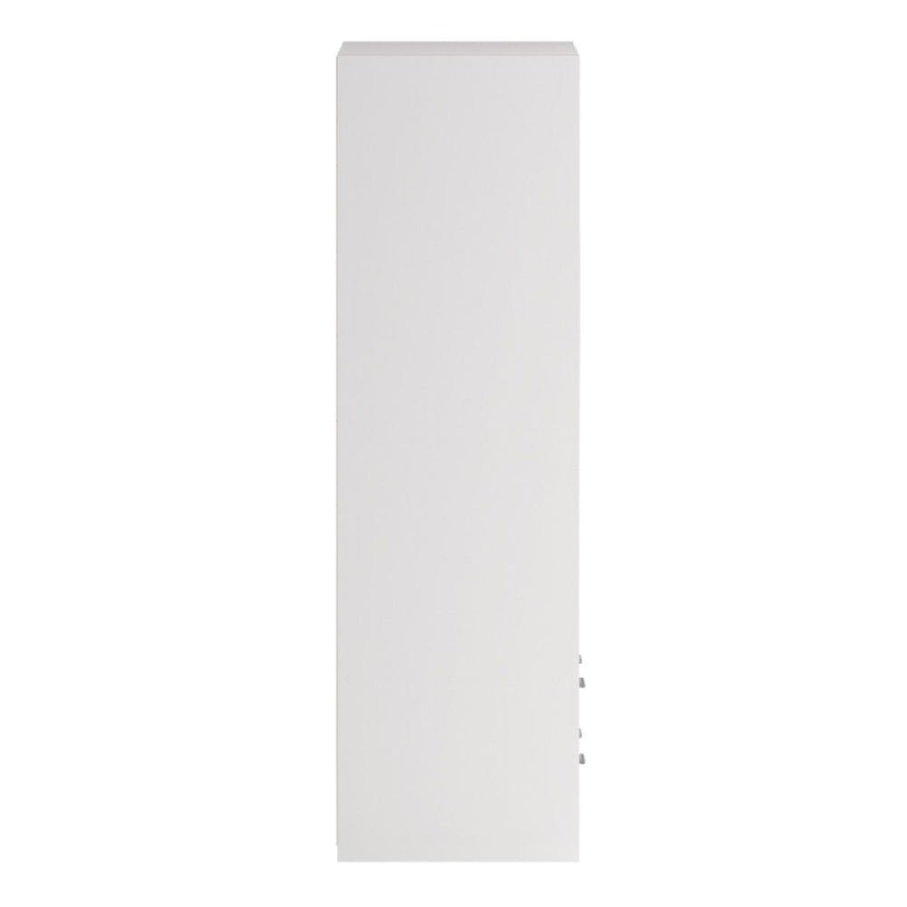 CHOICEWARDROBE Lebanon white 2-door wardrobe with visible drawer fronts, plain flat doors
